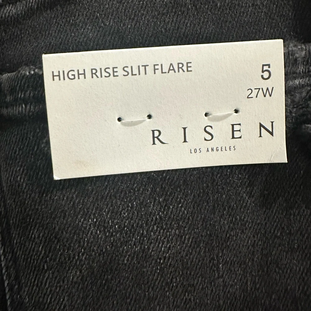 Risen Jeans High Rise Split Flare - Picture 4 of 6